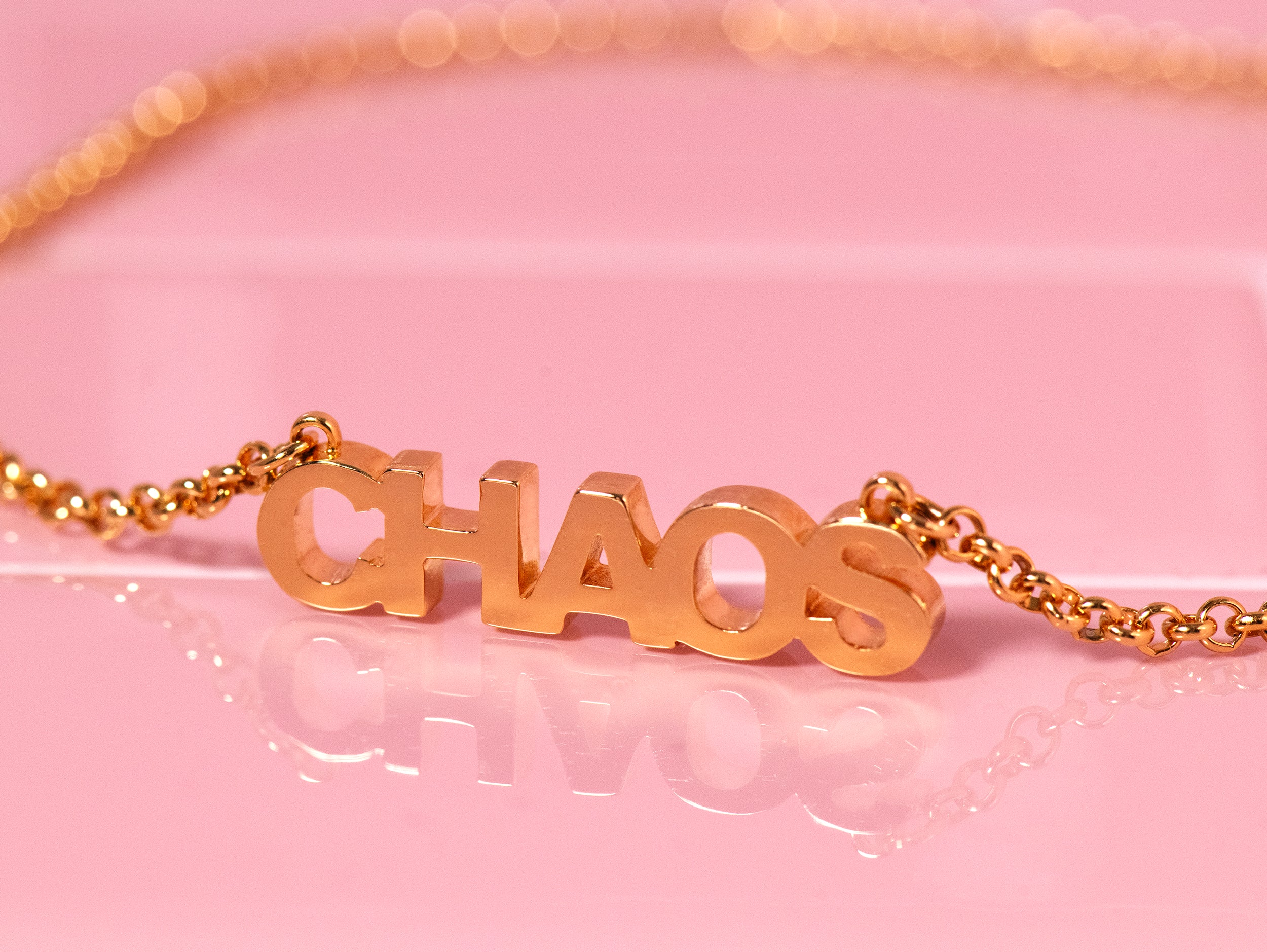 CHAOS NECKLACE - 14K SOLID GOLD