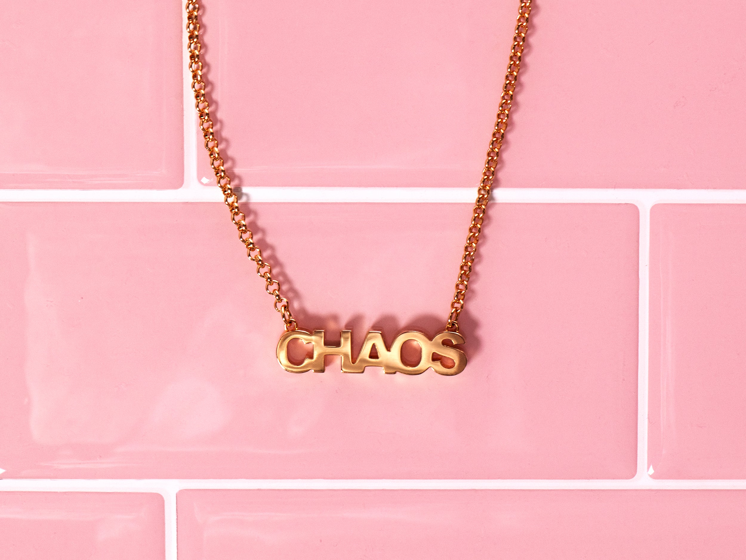 CHAOS NECKLACE - 14K SOLID GOLD